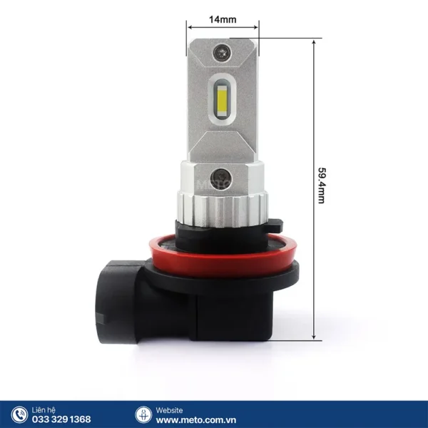 Bóng Đèn Sương Mù LED H8 G11 Ánh Sáng Vàng - Hình ảnh 4