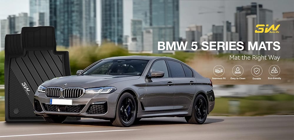Thảm Sàn Xe BMW 530i (2018 » 2023) 3W Chính Hãng 2 Thảm sàn xe BMW 530i thương hiệu 3W chính hãng