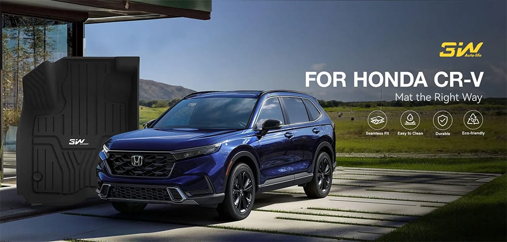 Thảm Sàn Xe Honda CRV (2023 » 2024) 3W Chính Hãng 2 Thảm sàn xe Honda CRV thương hiệu 3W chính hãng