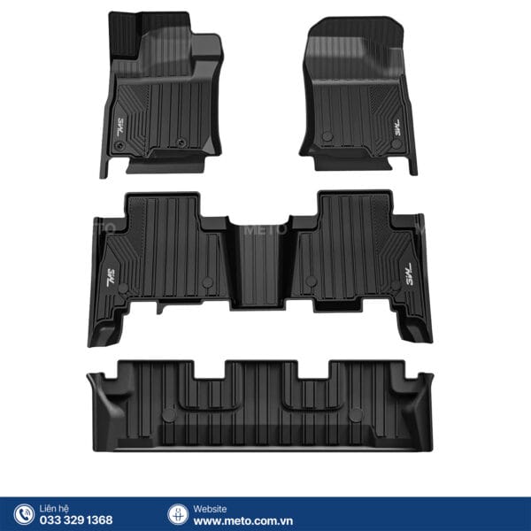 Thảm Sàn Xe Toyota Prado (2010 » 2023) 3W Chính Hãng