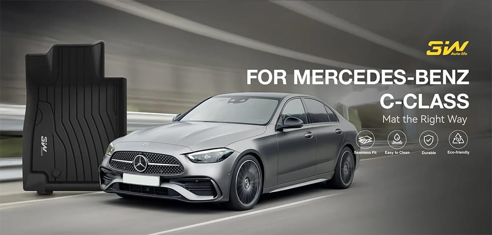 Thảm Sàn Xe Mercedes C180 (2015 » 2021) 3W Chính Hãng 2 Thảm sàn xe Mercedes C180 thương hiệu 3W chính hãng
