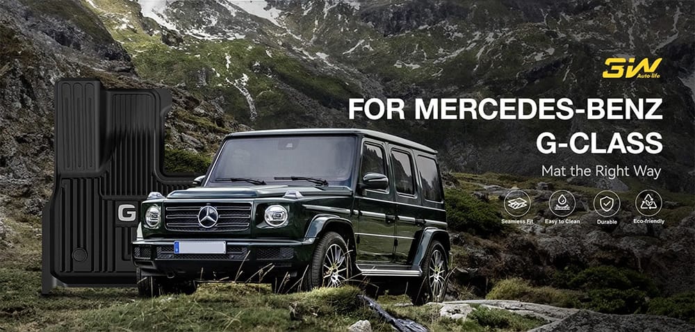 Thảm Sàn Xe Mercedes G63 (2019 » 2024) 3W Chính Hãng 2 Thảm sàn xe Mercedes G63 thương hiệu 3W chính hãng