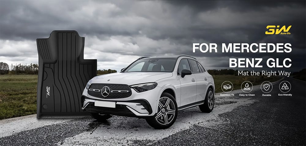 Thảm Sàn Xe Mercedes GLC200 (2023 » 2024) 3W Chính Hãng 2 Thảm sàn xe Mercedes GLC200 thương hiệu 3W chính hãng