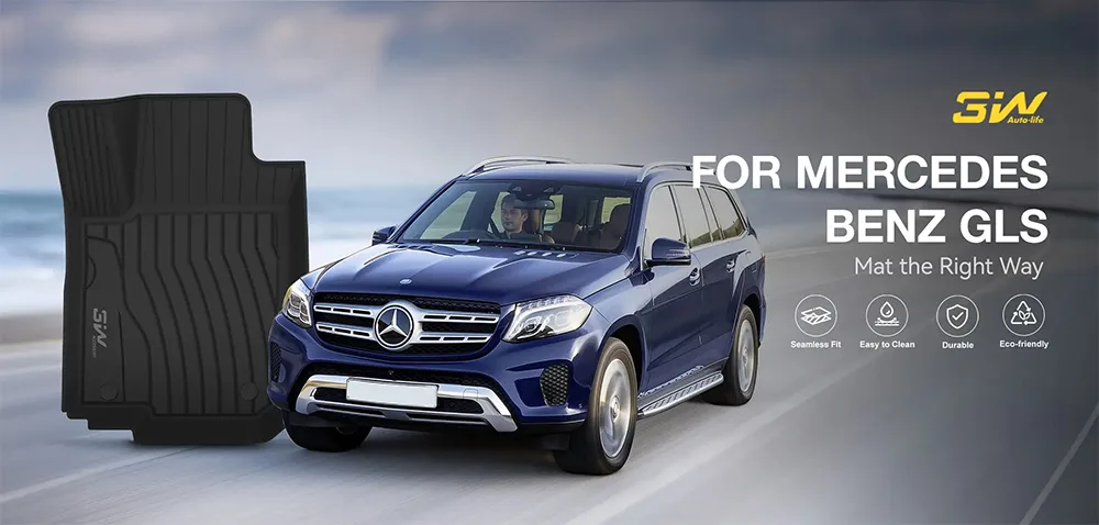 Thảm Sàn Xe Mercedes GLS450 (2019 » 2024) 3W Chính Hãng 2 Thảm sàn xe Mercedes GLS450 thương hiệu 3W chính hãng