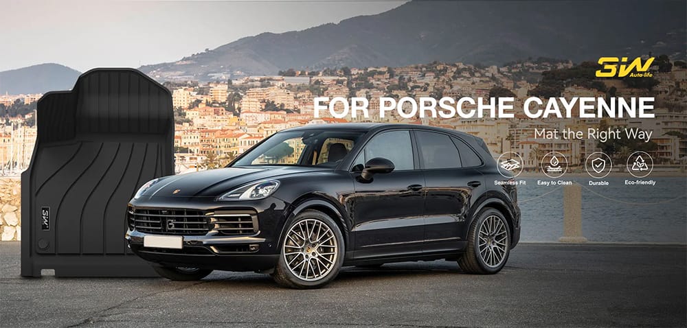 Thảm Sàn Xe Porsche Cayenne (2019 » 2024) 3W Chính Hãng 2 Thảm sàn xe Porsche Cayenne thương hiệu 3W chính hãng