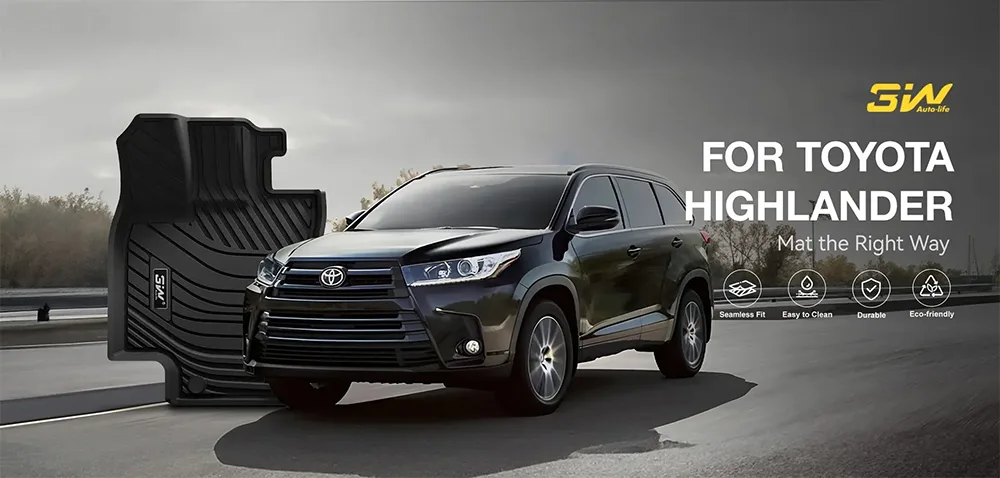 Thảm Sàn Xe Toyota Highlander (2014 » 2019) 3W Chính Hãng 2 Tham san xe Toyota Highlander 3W Meto 1