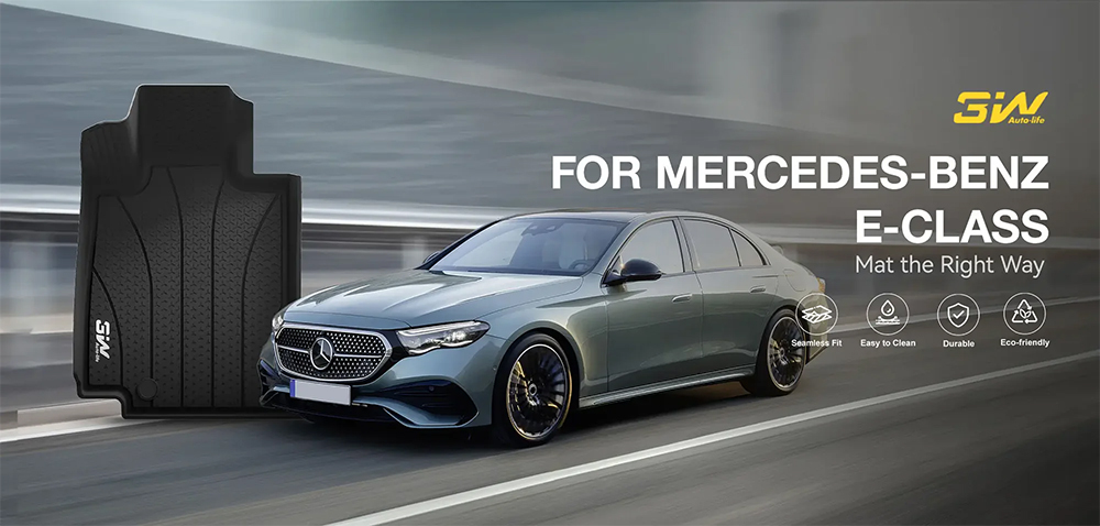Thảm Sàn Xe Mercedes E300 (2024 » 2025) 3W Chính Hãng 2 Tham san xe Mercedes E Class 3w Chinh hang 1