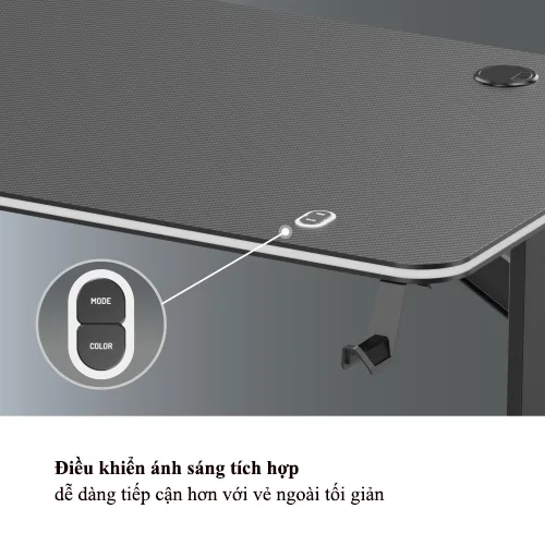 Bàn chơi game có đèn RGB ở cạnh bàn GMD08-3 3 Ban choi game co den RGB o canh ban GMD08 3 2
