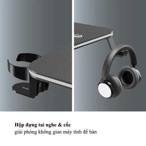Bàn chơi game có đèn RGB ở cạnh bàn GMD08-3 4 Ban choi game co den RGB o canh ban GMD08 3 3