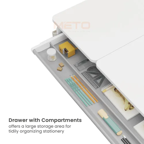 Bàn học trẻ em có thể điều chỉnh độ cao kèm túi đựng đồ E902 11 Ban hoc tre em co the dieu chinh do cao E902 6