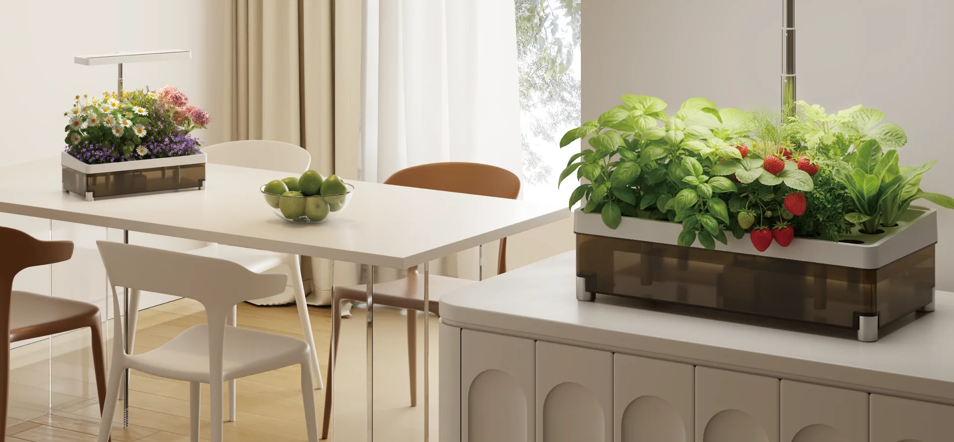 Dong HGS15 He thong lam vuon trong nha bang be trong suot thoi trang PC