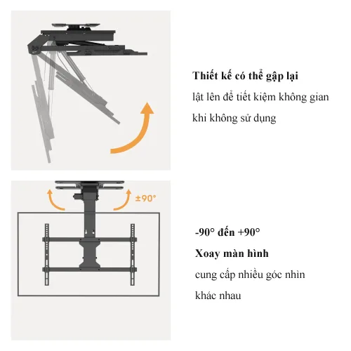 Gia Treo TV Dien Tu Tran Thong Minh Len Xuong Xoay PLB M0746DS 2