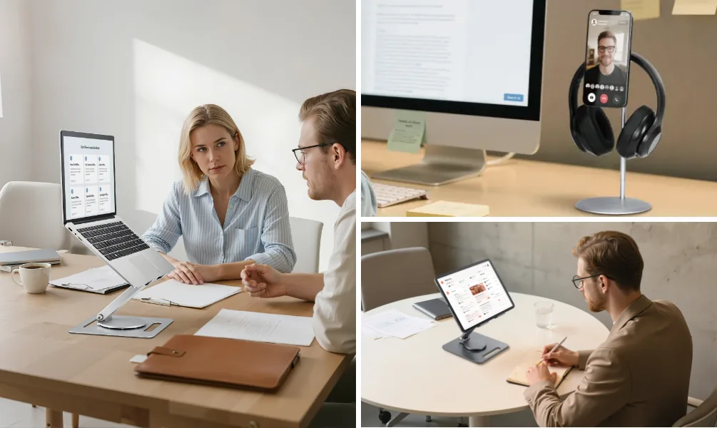 Giá đỡ điện thoại, máy tính bảng hoặc máy tính xách tay