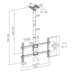 Kich Thuoc Gia Treo TV Tran Chiu Luc PLB CE1546S