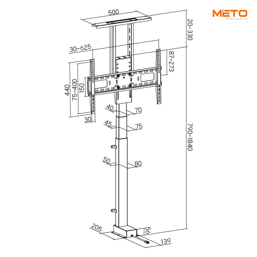 Giá Đỡ Nâng Hạ Tivi Ẩn Tủ Điều Khiển Từ Xa LP66E-46ML 3 Giá Đỡ Nâng Hạ Tivi Ẩn Tủ Điều Khiển Từ Xa LP66E-46ML - Ảnh 3