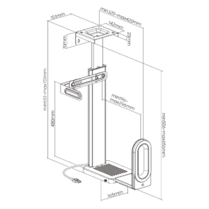 Kich thuoc gia do CPU gan tuong duoi ban voi den RGB CPB 26R