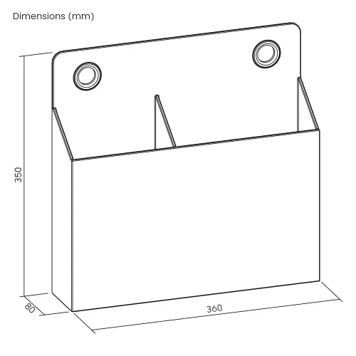 Túi đựng đồ treo bàn A315 7 Kich thuoc tui dung do treo ban A315