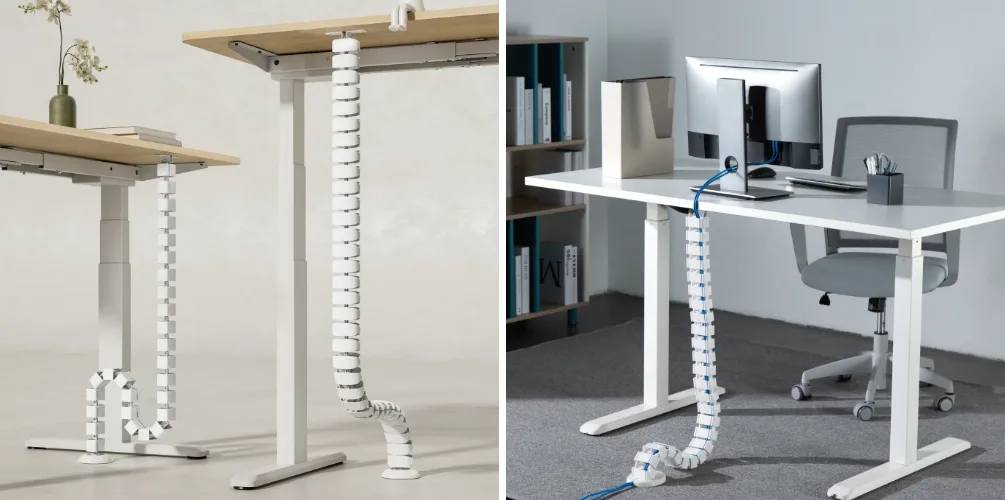 Ly tuong de gom cac day cap roi rac tu man hinh bo sac hoac thiet bi ngoai vi vao mot ranh linh hoat. Day la mot dung cu sap xep day cap gon gang giup ban lam viec cua ban luon gon gang va khong bi roi