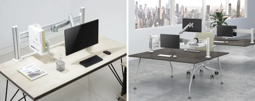 tấm tường thanh để tối đa hóa không gian lưu trữ theo chiều dọc. Nó giúp không gian làm việc của bạn gọn gàng và hiện đại đồng thời cho phép sắp xếp linh hoạt