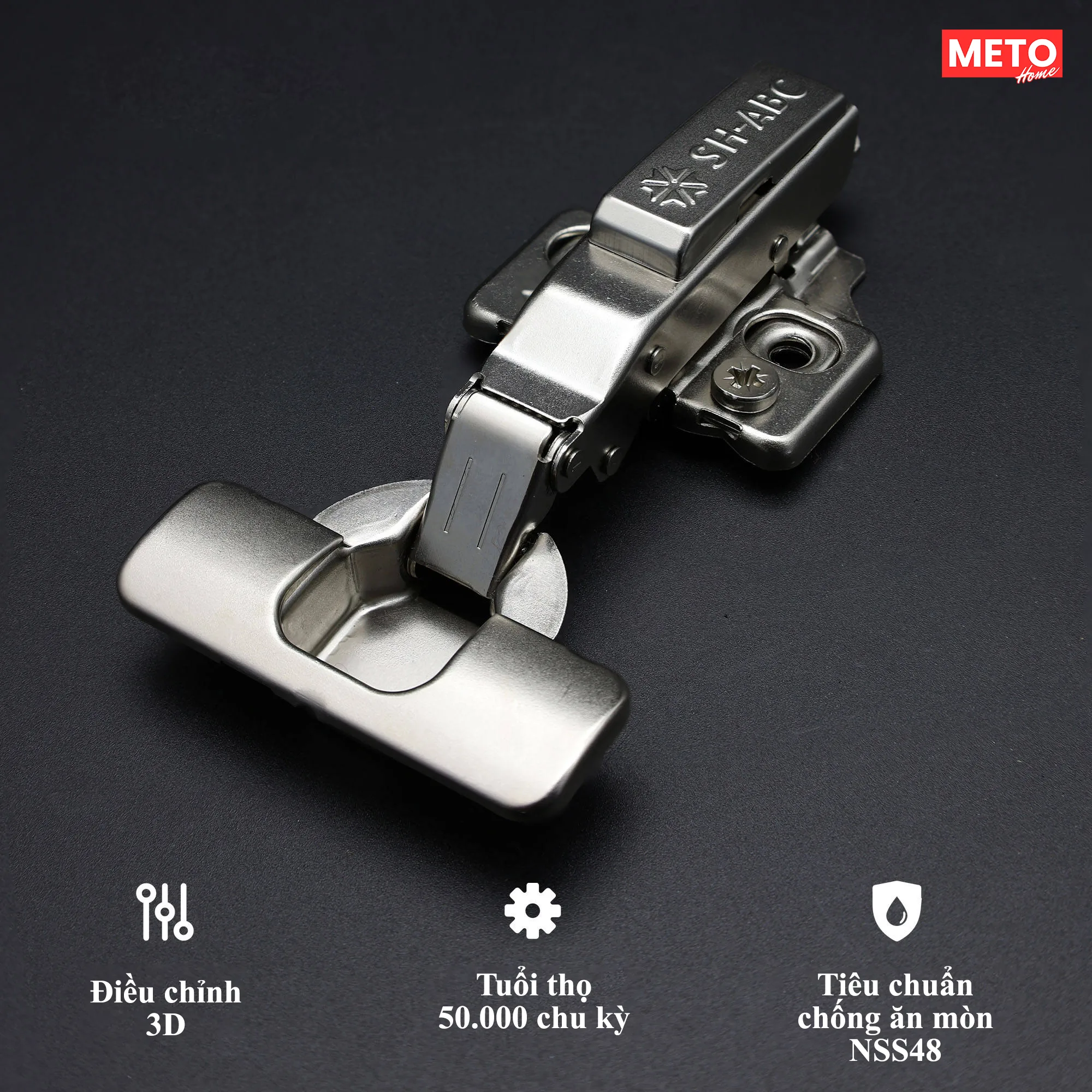 Bản Lề Cánh Tủ Giảm Chấn, Dừng Đa Điểm SH-ABC 35mm