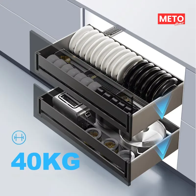 Ngăn Kéo Tủ Bếp Phân Vùng Thông Minh SH-ABC SHLB 3 Ngan Keo Tu Bep Phan Vung Thong Minh SH ABC Chiu tai len den 40kg